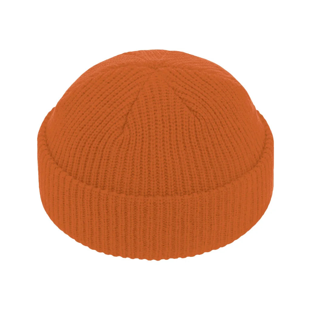BURNT ORANGE FISHERMAN BEANIE – RAISED BY SOCIETY display picture 1