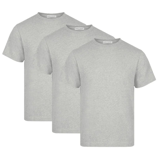 ATLETHIC GREY LOOPWHEELED T-SHIRT 3-PACK