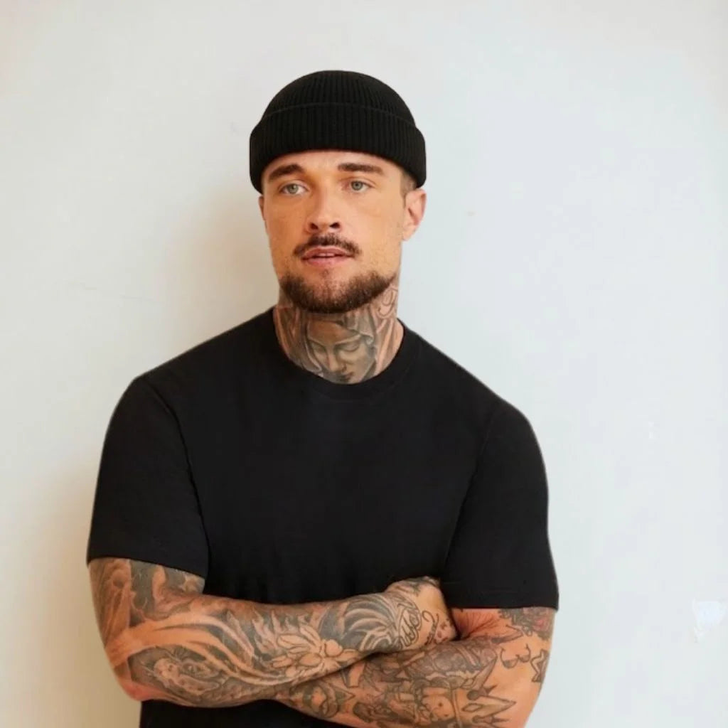 BLACK FISHERMAN BEANIE PRO