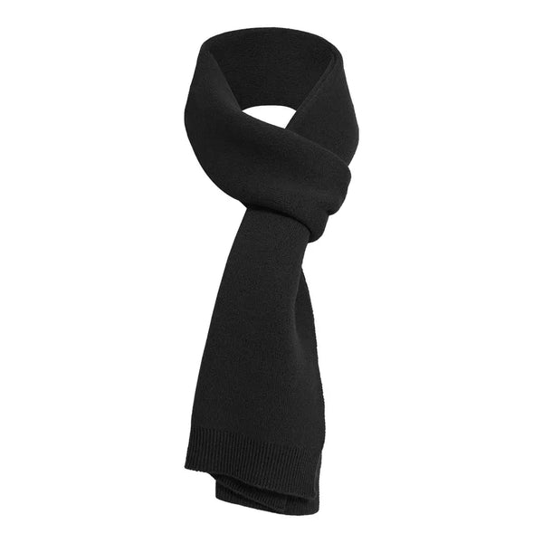 【関税込み】Fabio Scarf in Black Wool Mix Monochrome Grand Modèle Scarf 07 / 100% Wool / 190x70cm