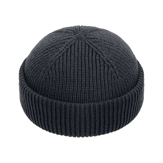 CHARCOAL SHORT BEANIE
