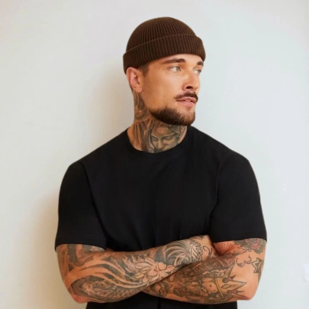 COFFEE BROWN FISHERMAN BEANIE PRO