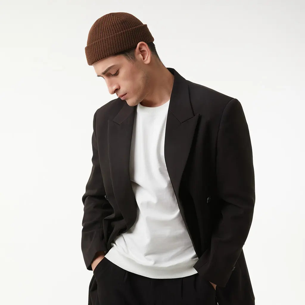 dress shirt beanie Beanie with Dress Shirt Casual Outfits For Men (5 ideas & outfits)