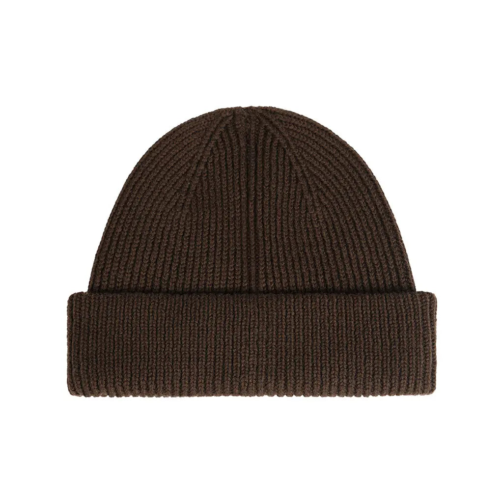 COFFEE BROWN SHORT BEANIE