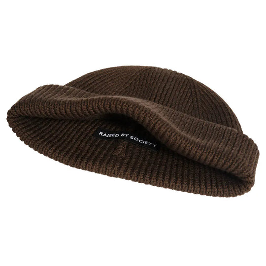 COFFEE BROWN SHORT BEANIE