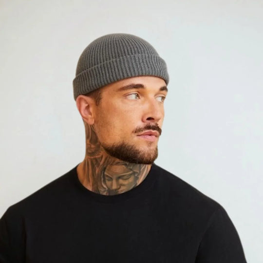 DARK GREY FISHERMAN BEANIE PRO