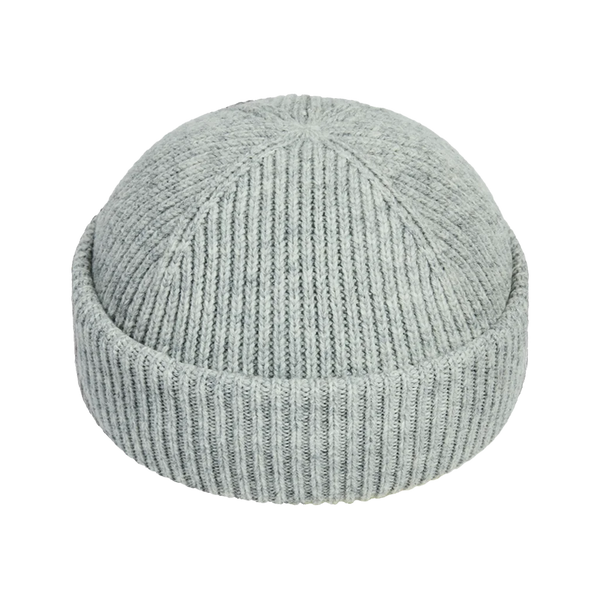 LIGHT GREY SHORT BEANIE – RAISED BY SOCIETY