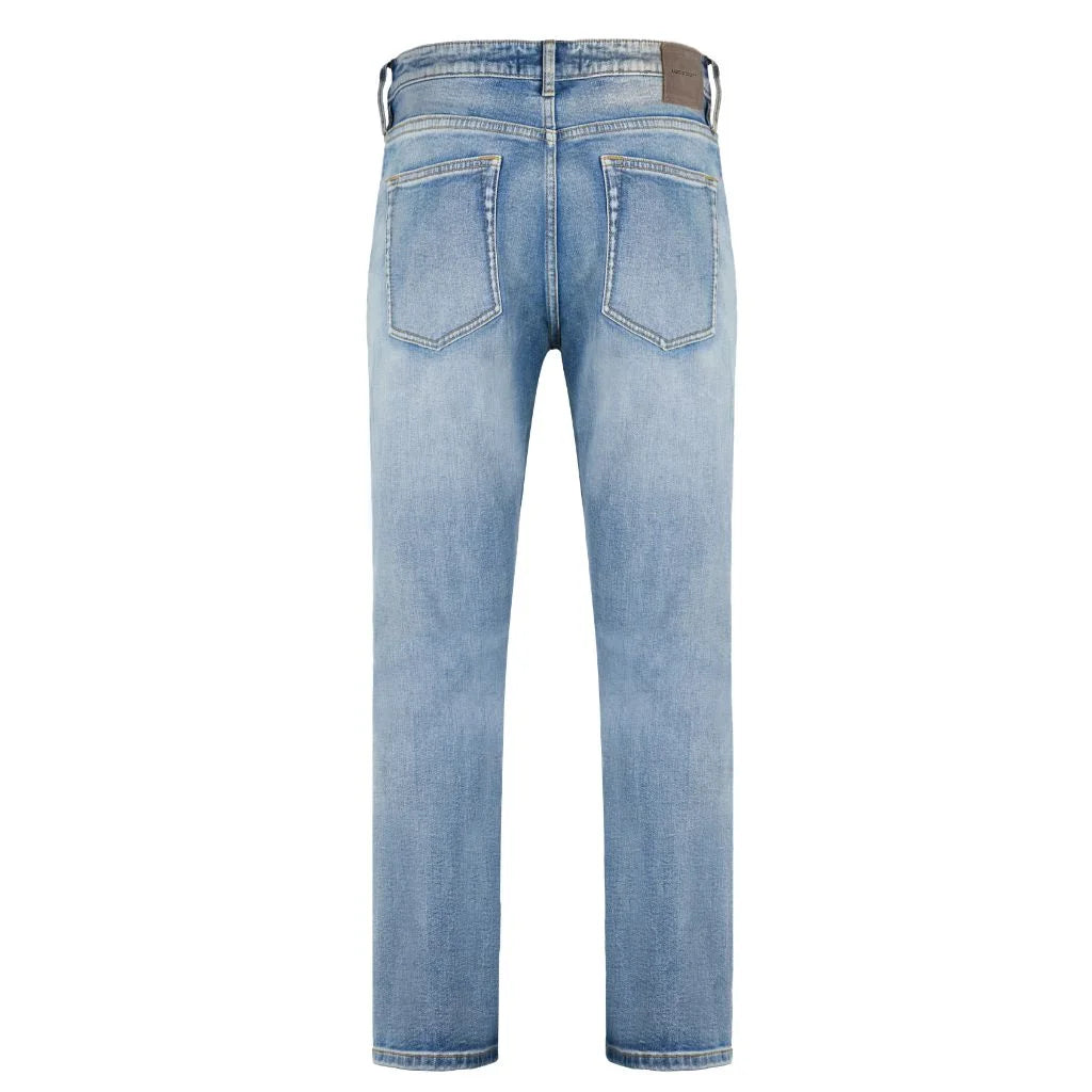 LIGHT WASH BLUE SELVEDGE DENIM