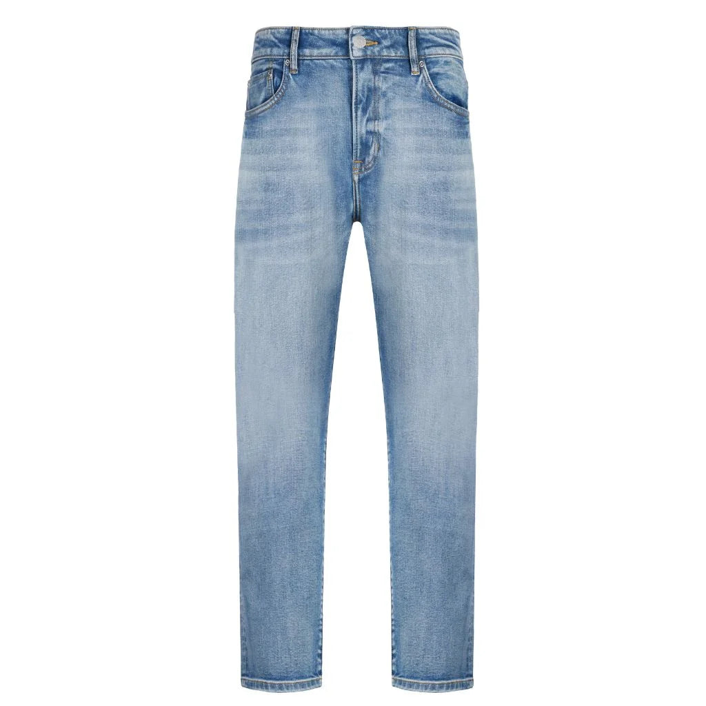 LIGHT WASH BLUE SELVEDGE DENIM