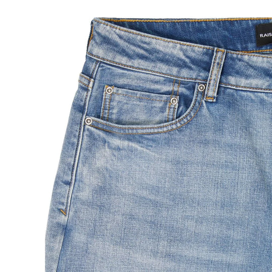 LIGHT WASH BLUE SELVEDGE DENIM