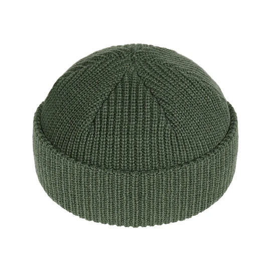 MILITARY GREEN FISHERMAN BEANIE