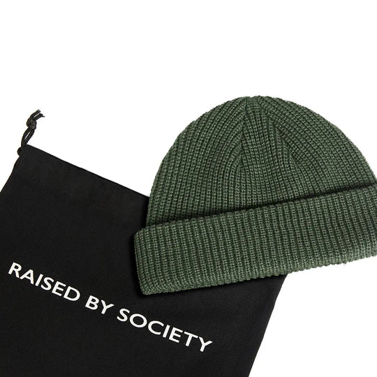 MILITARY GREEN FISHERMAN BEANIE