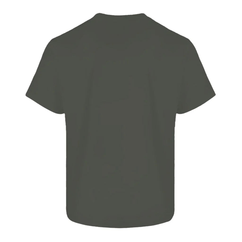 MILITARY GREEN LOOPWHEELED T-SHIRT