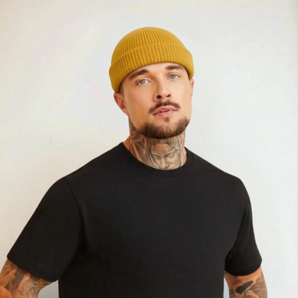 MUSTARD FISHERMAN BEANIE PRO