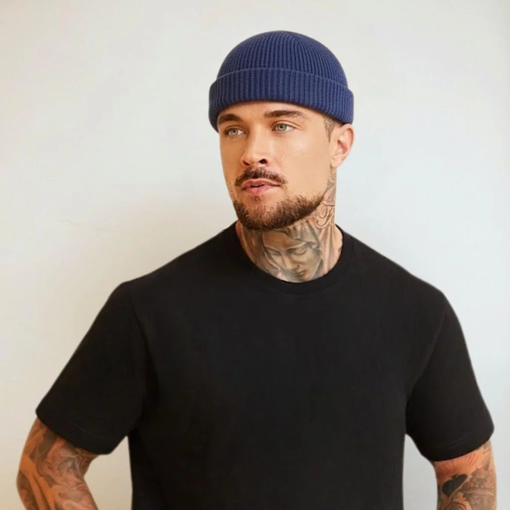 NAVY FISHERMAN BEANIE PRO