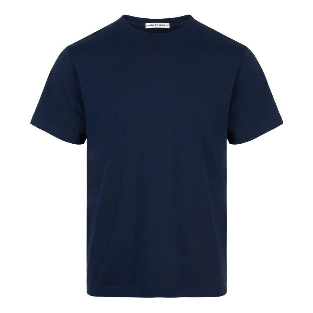 NAVY LOOPWHEELED T-SHIRT