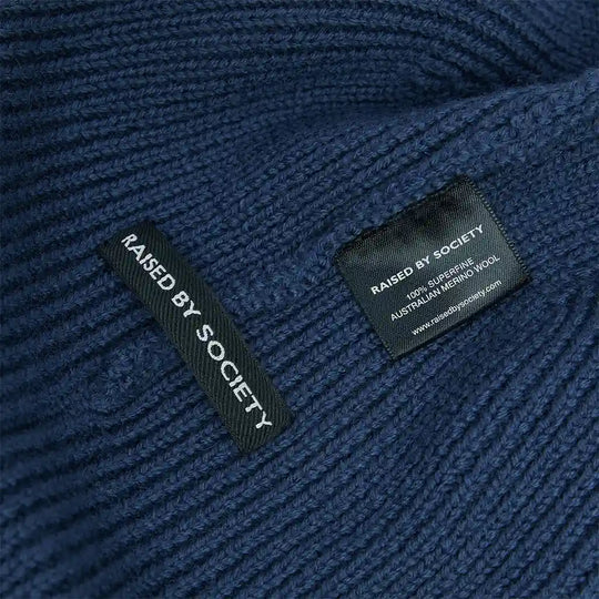 NAVY SHORT BEANIE