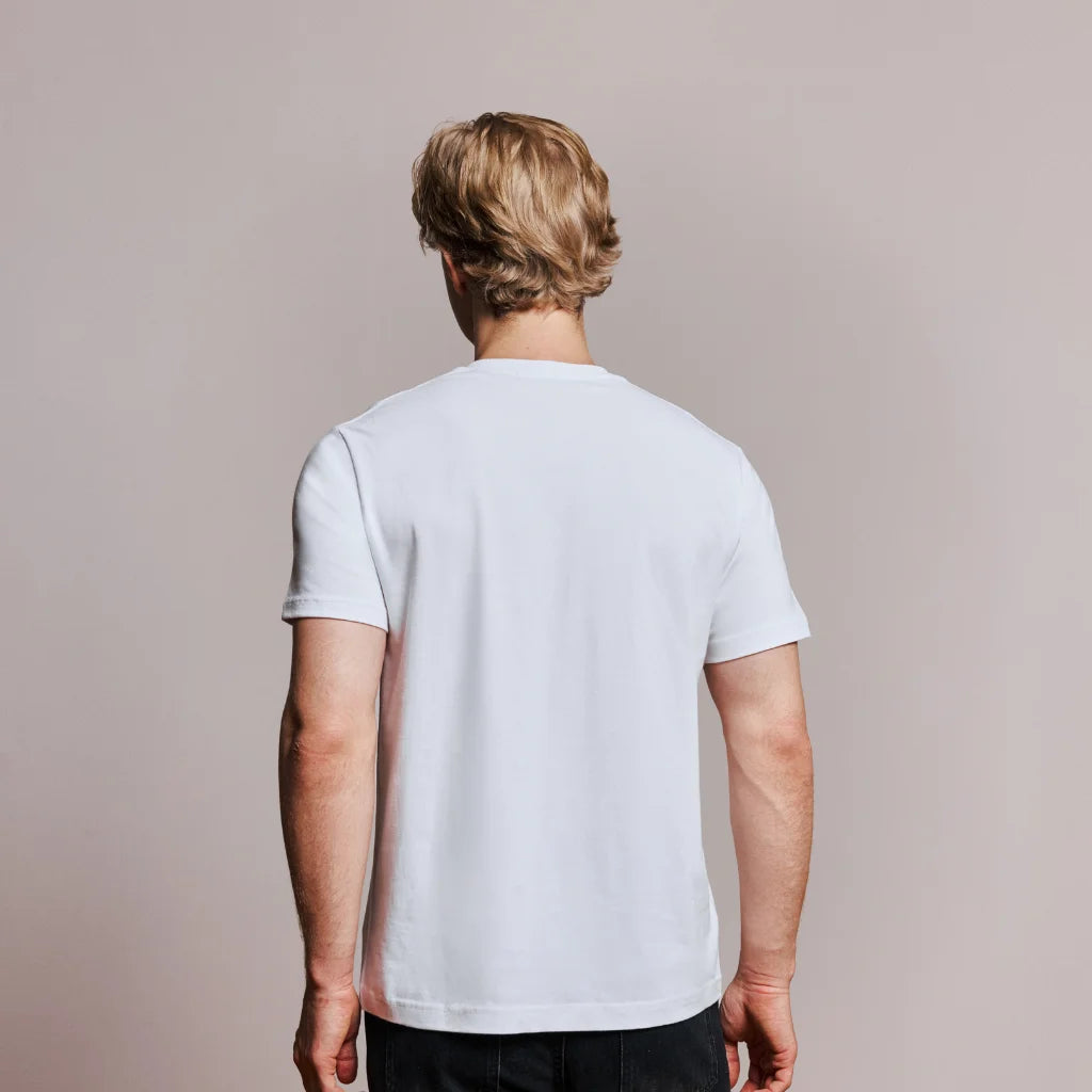 WHITE LOOPWHEELED T-SHIRT 2-PACK