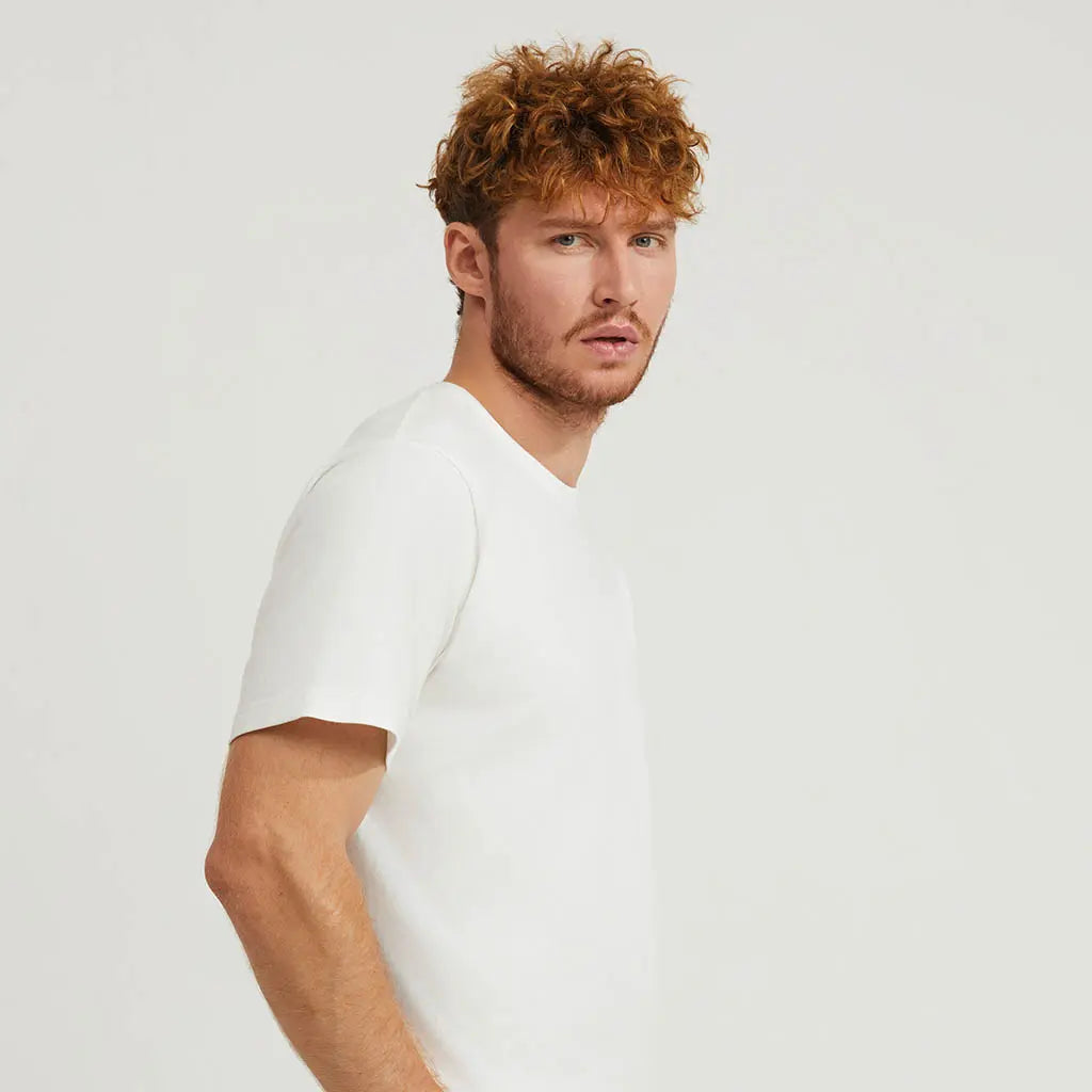 WHITE LOOPWHEELED T-SHIRT – RAISED BY SOCIETY WHITE LOOPWHEELED T-SHIRT – RAISED BY SOCIETY