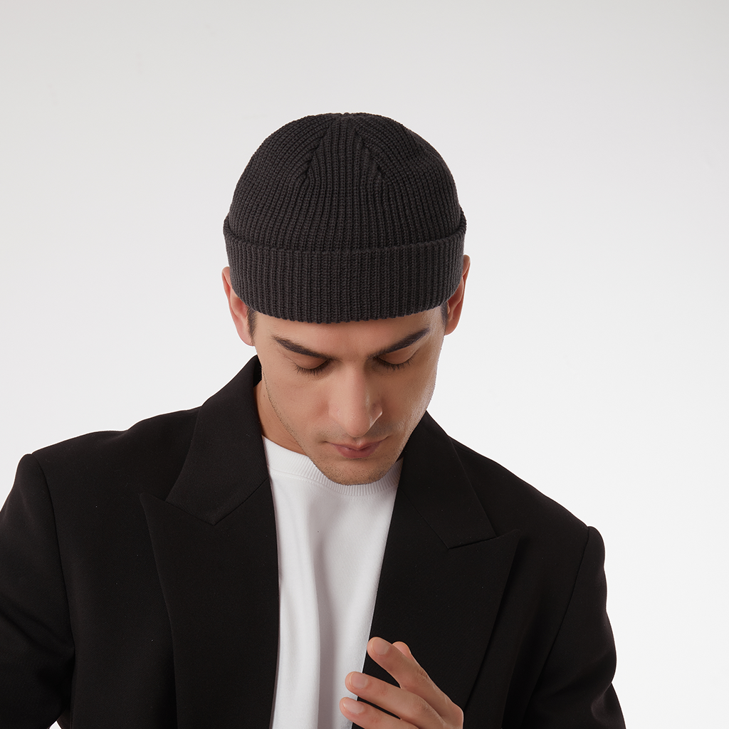 CHARCOAL FISHERMAN BEANIE – RAISED BY SOCIETY